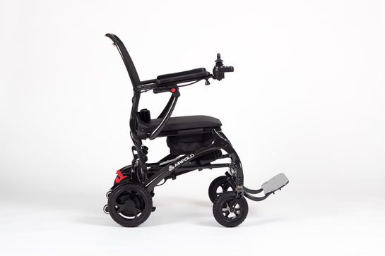 Foldable Powerchair Airfold Carbon side view