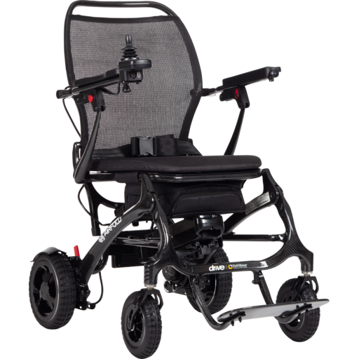 Foldable Powerchair Airfold Carbon frontal view